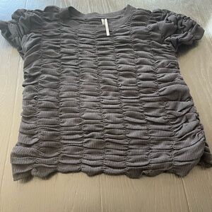 Ruched By Anthropologie Black Women's Top